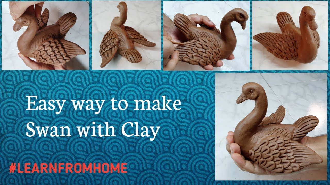How to make Swan from Clay | Step by Step guide to Sculpt a Swan using Clay 