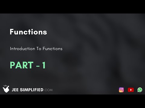 Functions | Part - 1 | Introduction to Functions #jee #math #jeemath - Functions | Part - 1 | Introduction to Functions #jee #math #jeemath