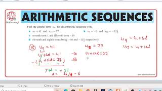 Find the general term Un| Arithmetic Sequence| Sequence and series| AP| MAI|MAA|HL SL by Maths Magic