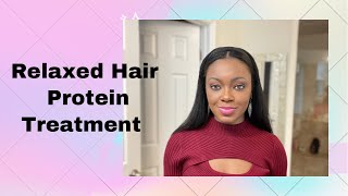 Relaxed hair treatment when there is breakage #relaxedhair #relaxedhaircare #relaxedhairupdate