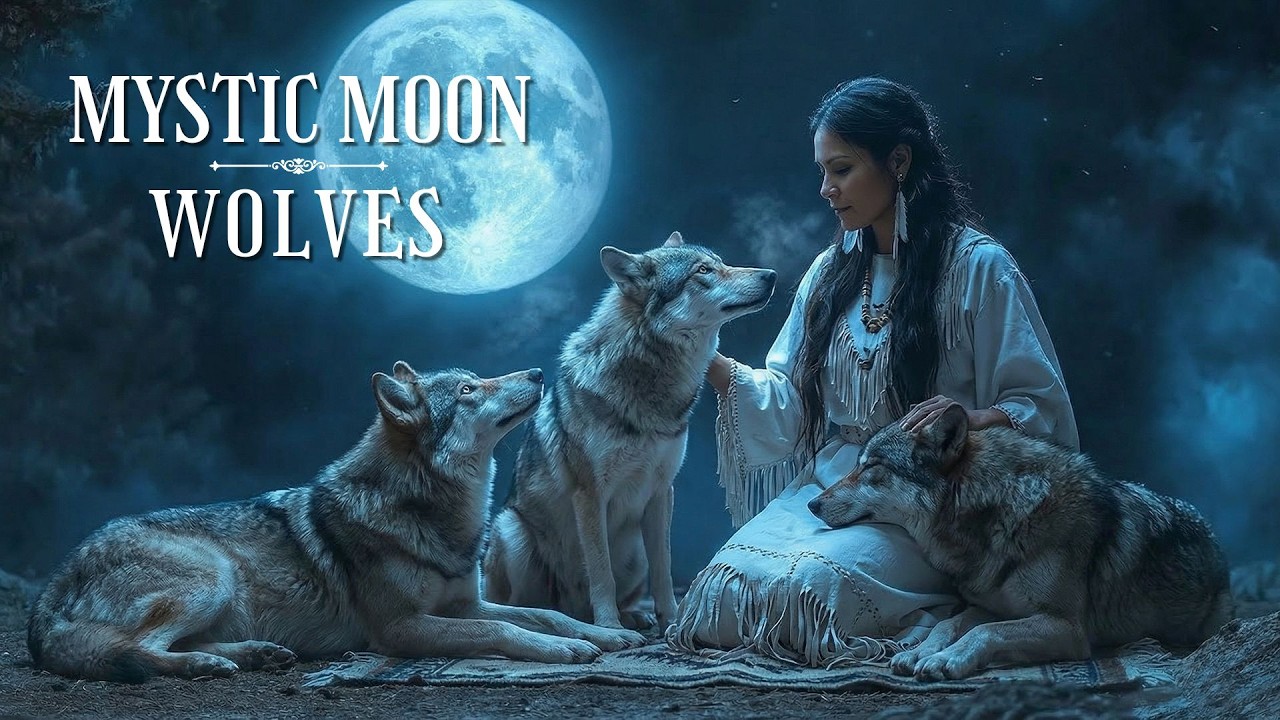 Mystic Moon Wolves 🐺 Native American Flute Music for Deep Sleep, Peace & Healing