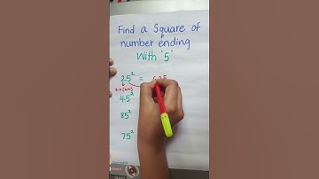 Trick to find a square of number ending with 5!!! #easymaths #maths #school #tricks #vedicmaths