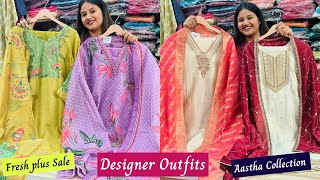 Stylish and Trendy Designer outfits  Cotton Suits, Muslin Suits  Aastha Collection