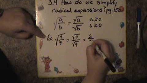 3 4 Simplifying radical expressions Examples 1 3