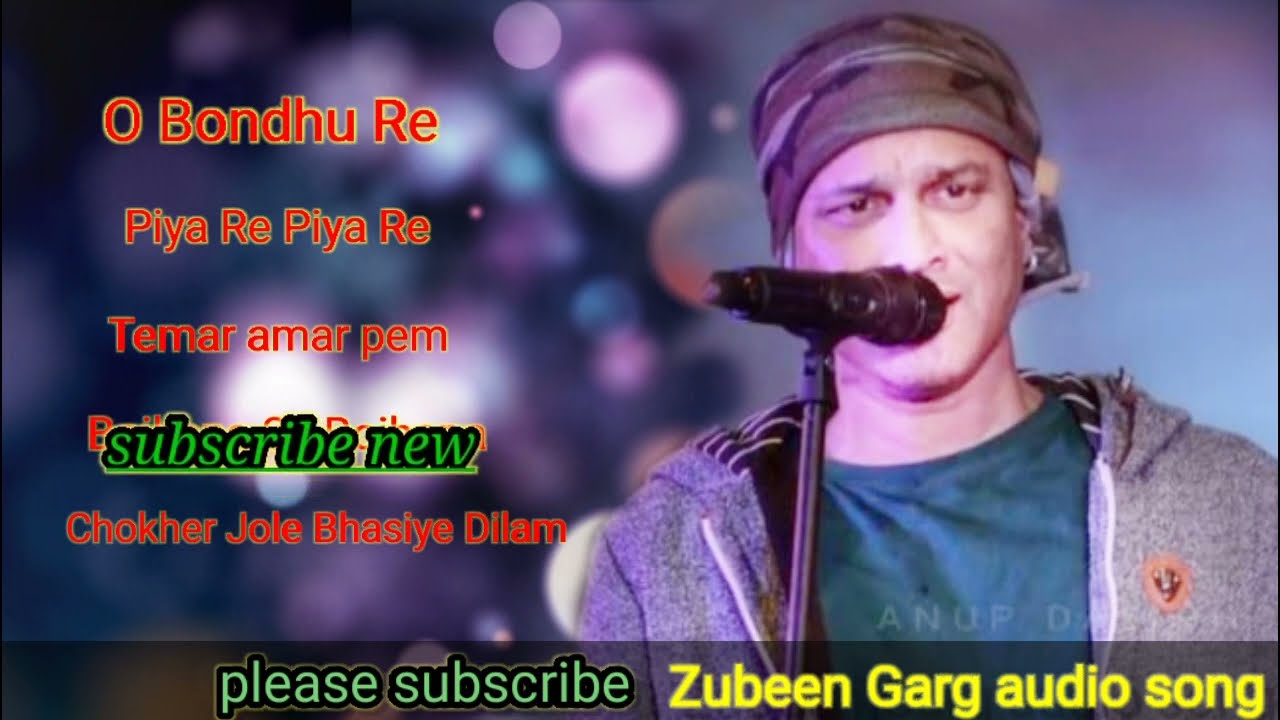 Zubeen Garg Bengali song  best of top 5 song by   zubeen