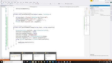 How to execute FFMPEG.EXE from Windows Forms C# Application