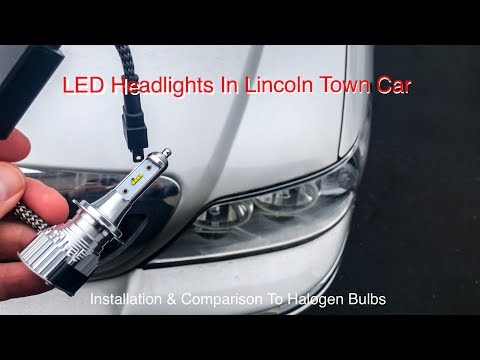 LED Headlights In Lincoln Town Car