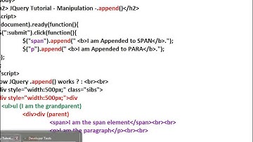 JQUERY APPEND METHOD DEMO