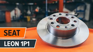 Como substituir Disco de freio SEAT LEON (1P1) - vídeo guia
