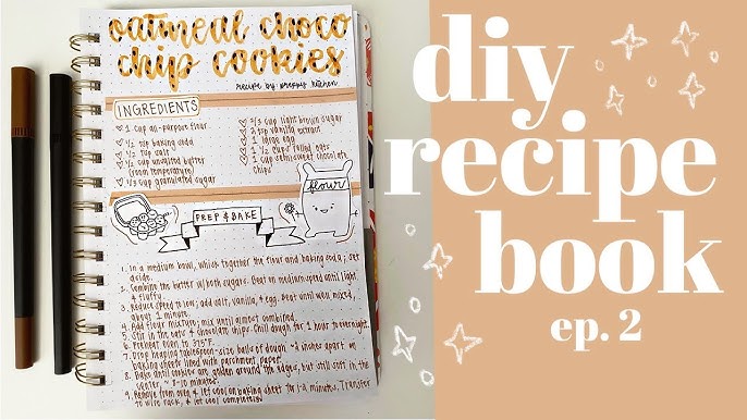 RECIPE BULLET JOURNAL - HOW TO SET UP ↬ WITH FLIP THROUGH 