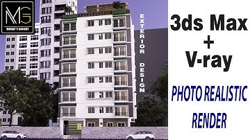 3ds max Bangla Series Tutorial | Part 11 || Exterior Design || V-ray Photo realistic render Setup