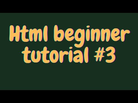 Html beginner tutorial #3|| Elements in html and br tag