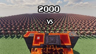 Netherite Monstrosity Vs 2000 Guard Villager