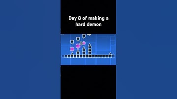 Day 8 of making a hard demon #geometrydash #gdupdate #gd #layout #gameplay