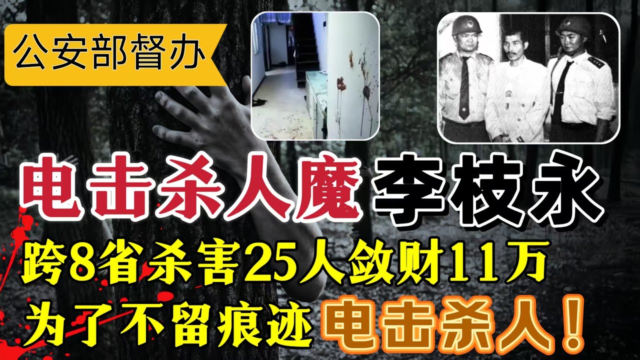 云南电击杀人狂魔李枝永：跨8省杀害25人，敛财11万，打破建国单人作案记录#案件調查 #真實案件