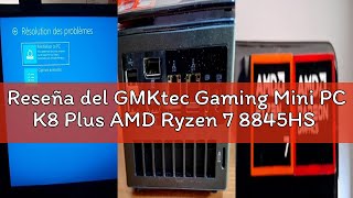 Reseña del GMKtec Gaming Mini PC K8 Plus AMD Ryzen 7 8845HS (8C/16T, hasta 5,1 GHz) 32 GB de RAM DDR