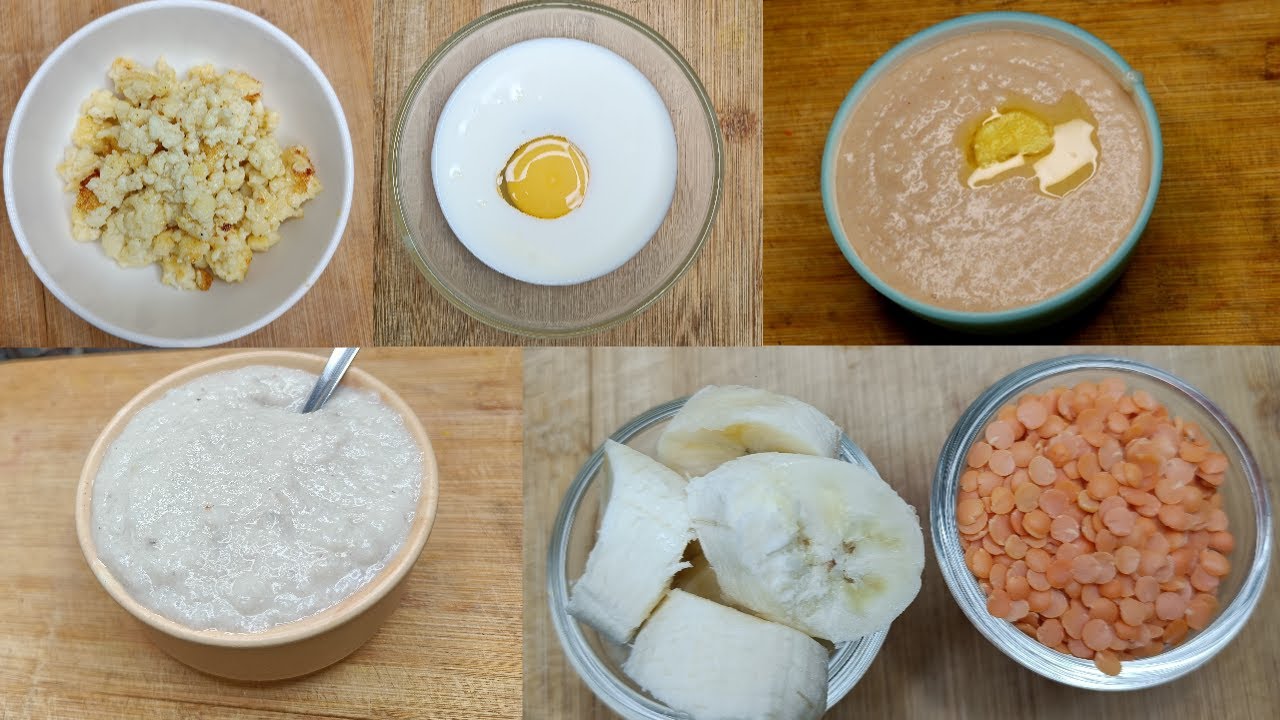 Baby Food 20 weight gain breakfast / snack recipes for 8 + months