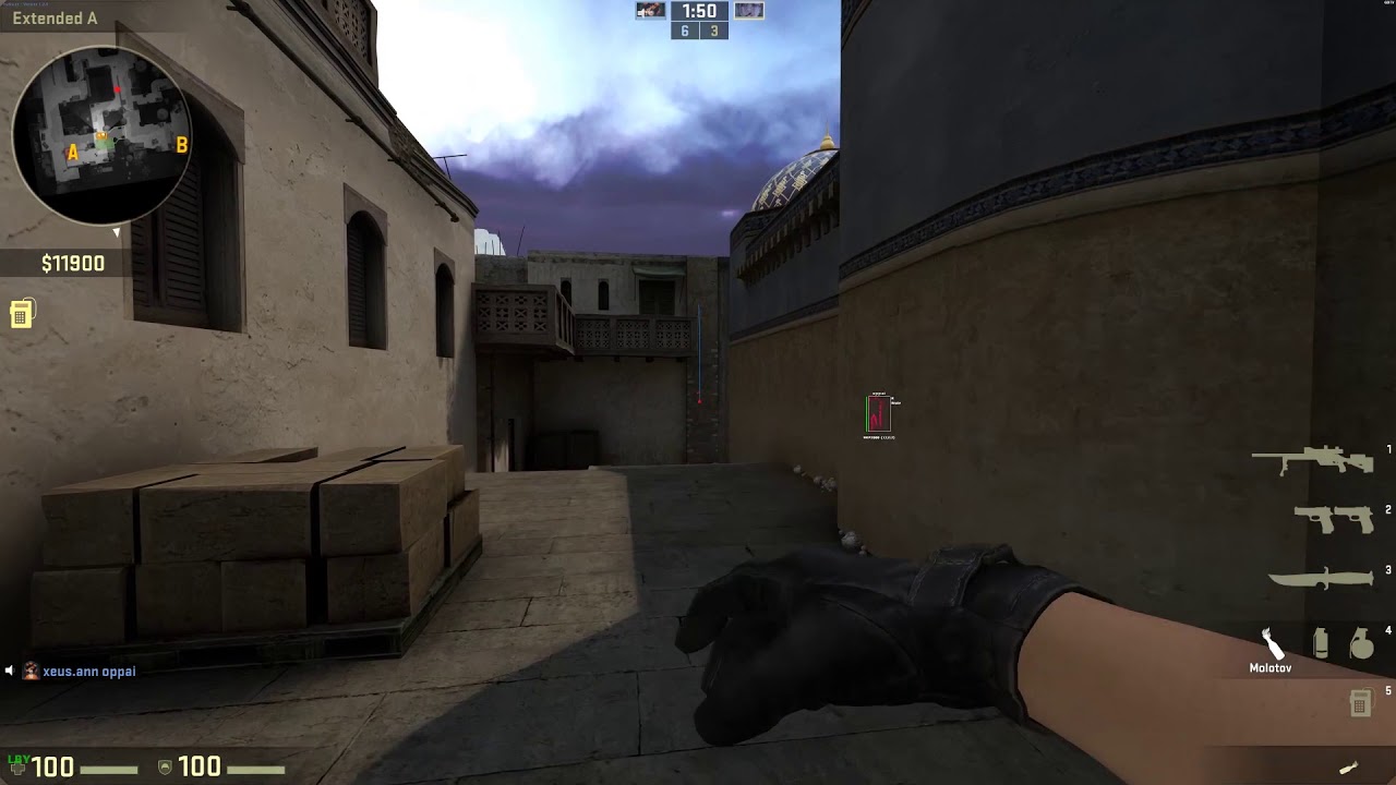 skeet.cc user oppai gets phat oof in 1v1 (tapped with ayyware) - YouTube