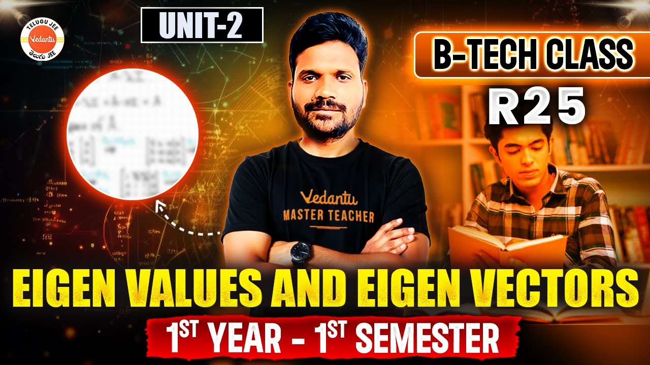 Eigen Values and Eigen Vectors - Unit 2| B.Tech R25 | 1st Year - 1st Semester | Maths | Suresh Sir