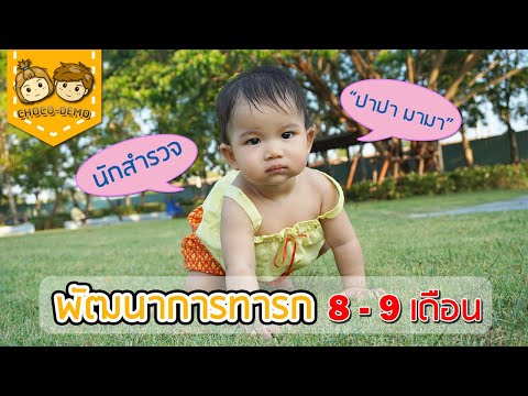 พัฒนาการเด็ก 8-9 เดือน วิธีกระตุ้นพัฒนาการเด็ก คลาน ปรบมือ บ๊ายบาย | CHOCO-DEMO