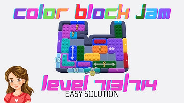Color Block Jam Level 713 and 714 Easy Game Solution Walkthrough
