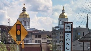 Concord, NH • New Hampshire 's Capitol City / Capital Building on Rt. 3 🇺🇸 Golden Dome 3rd July 2026