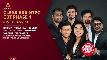 Clear RRB NTPC Batch CBT Phase 1 | Call 9958500766