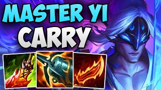 CHALLENGER MASTER YI ONE-TRICK SOLO CARRY GAMEPLAY | CHALLENGER MASTER YI JUNGLE GAMEPLAY | 13.9