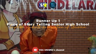 1st RUNNER UP WINNER OF STORY TELLING (SENIOR HIGH SCHOOL) COMPETITION NEF 2020