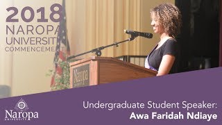 2018 Commencement: Undergraduate Student Speaker, Awa Faridah Ndiaye