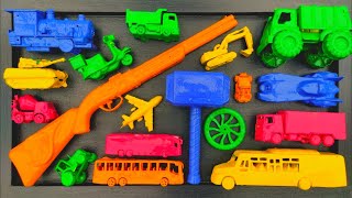 Membersihkan Mainan Mobil Balap, Truk Molen, Kereta Api, Excavator, Tank Baja, Speed Boat, Pesawat