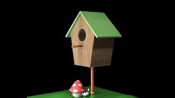 Blender tutorial  - 3D Birdhouse