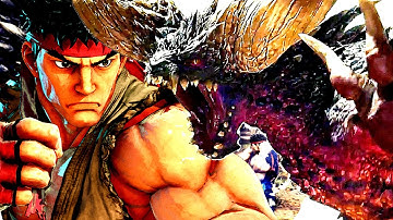Ryu vs Nergigante (Hard AI CPU) - Monster Hunter World