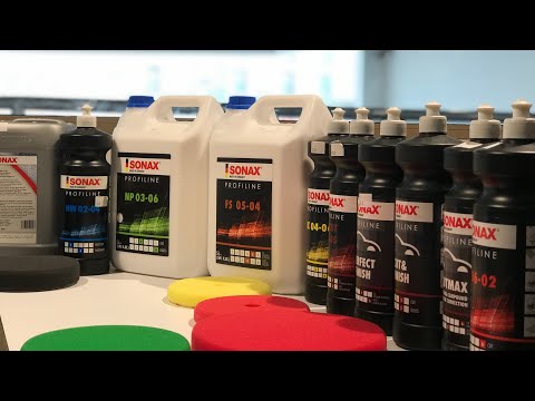 شرح مواد تلميع ملمعات سوناكس الألمانية