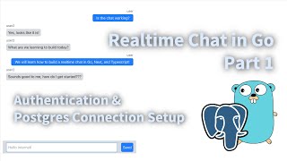 Go Realtime Chat Part 1 Authentication Db Connection Setup Clean Architecture Cookie-Based Jwt