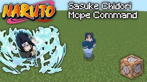 [Sasuke Chidori] Naruto Mcpe Command Tutorial
