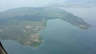 Flying over Lake Victoria(Ziwa Magharibi) from Bukoba to Mwanza Tanzania- with Auric Air