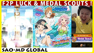 F2P Luck! 250 Diamonds Water Character Scout & Medal Scouts (SAO Memory Defrag)