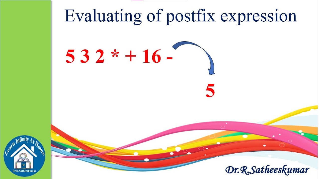 Evaluation of Postfix Expression in Data Structure (Tamil) - YouTube