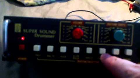 Analog Drum Machine on eBay Demo - The Basics CRM-260 SM200