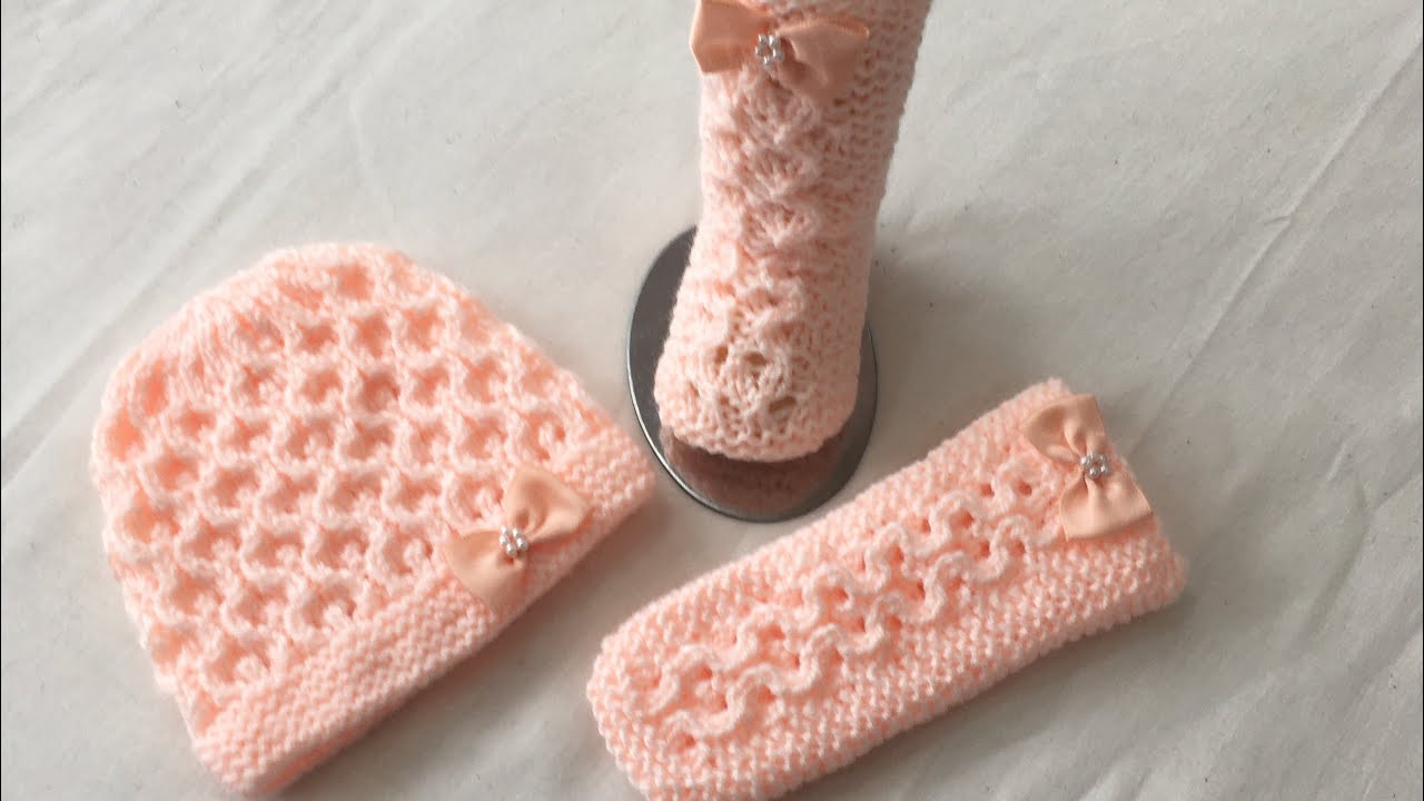 Hand knitted new born socks (boots) | 0-3 months | Tutorial