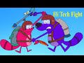 Hi Tech Fight Ep - 56 - Pyaar Mohabbat Happy Lucky - Hindi Animated Cartoon Show - Zee Kids