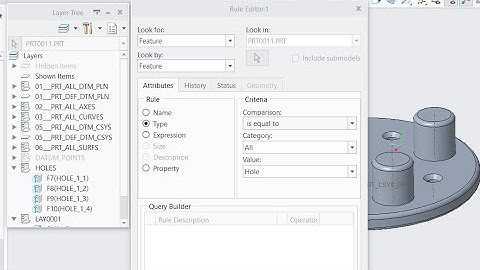Advanced layers in Creo || rules  creation || Query builder