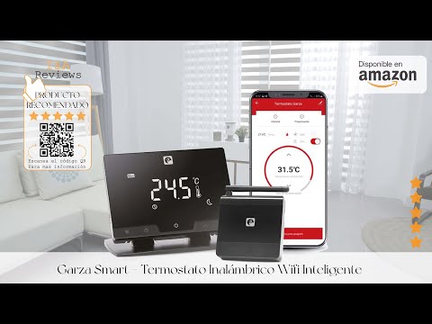 Garza Smart - Termostato Inalámbrico Wifi Inteligente para caldera y  calefacción, control remoto 