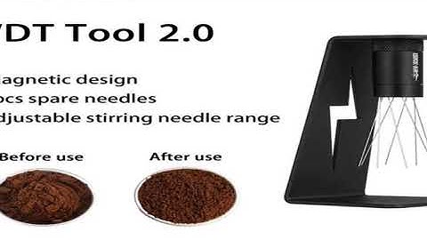 MHW-3BOMBER Adjustable WDT Espresso Distribution Tool Replaceable Needles Coffee Stirrer w