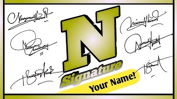 N Signature Style। How to creat my own Signature। Signature Expert