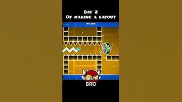 Day 2 of Making a Level! #shorts #gd #geometrydash #viral #fyp