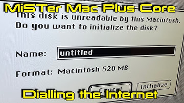 MiSTer Mac Plus Core - Dialling the Internet