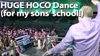 Huge high school hoco homecoming dance - for my own sons!