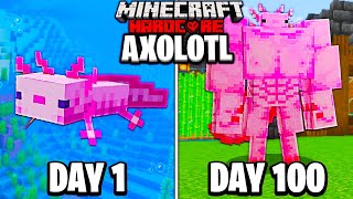 I Survived 100 Days as an AXOLOTL in Hardcore Minecraft... by Fru 14,986,540 views 2 years ago 25 minutes